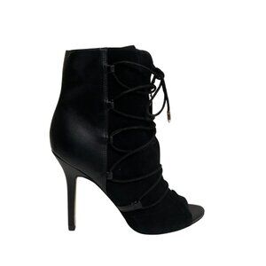 NEW Women's Boots, Black Open Toe Ankle Boot, Sam Edelman Brand Size 6